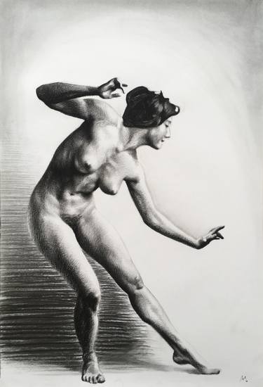 Print of Figurative Nude Drawings by Axel Saffran