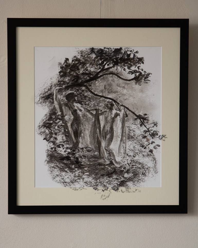 Original Figurative Garden Drawing by Axel Saffran