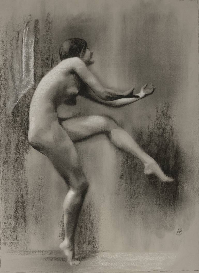 Nude Dancer II Drawing by Axel Saffran | Saatchi Art