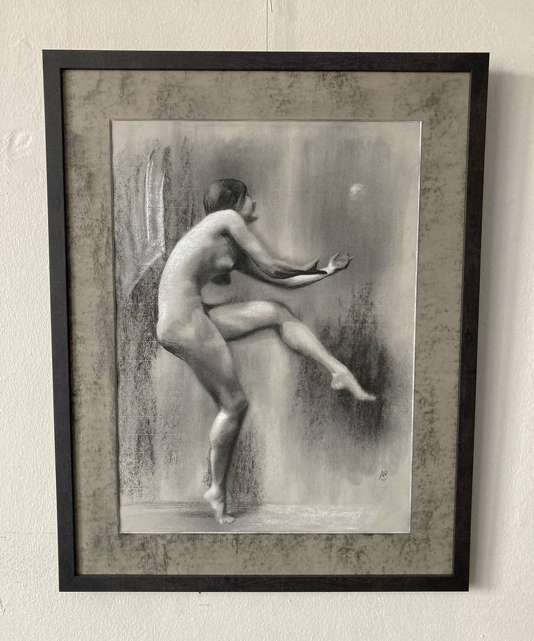 Original Figurative Nude Drawing by Axel Saffran