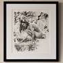 Framed with matting behind Clarity glass