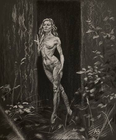 Print of Nude Drawings by Axel Saffran