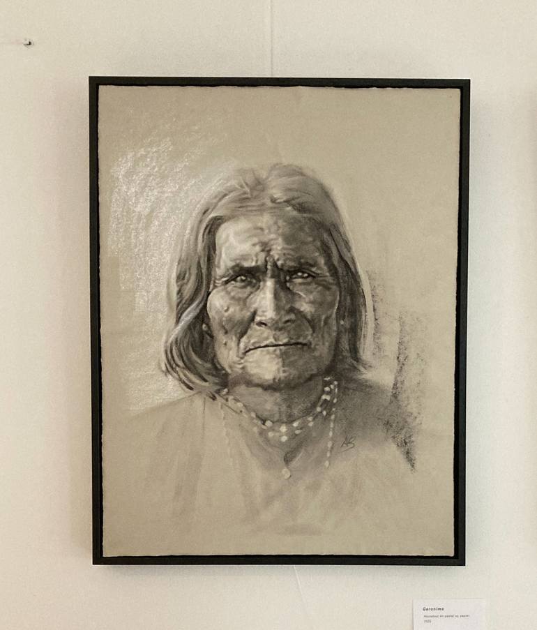 Original Figurative Portrait Drawing by Axel Saffran