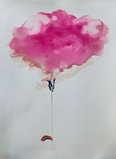 Original Abstract Children Printmaking by Rebecca Siemering