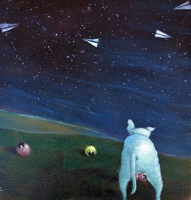 Original Surrealism Animal Paintings by Viktoria Georgieva MOUSE