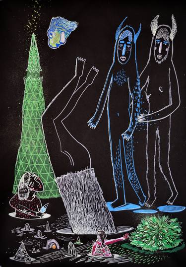 Print of Illustration Fantasy Drawings by Viktoria Georgieva MOUSE