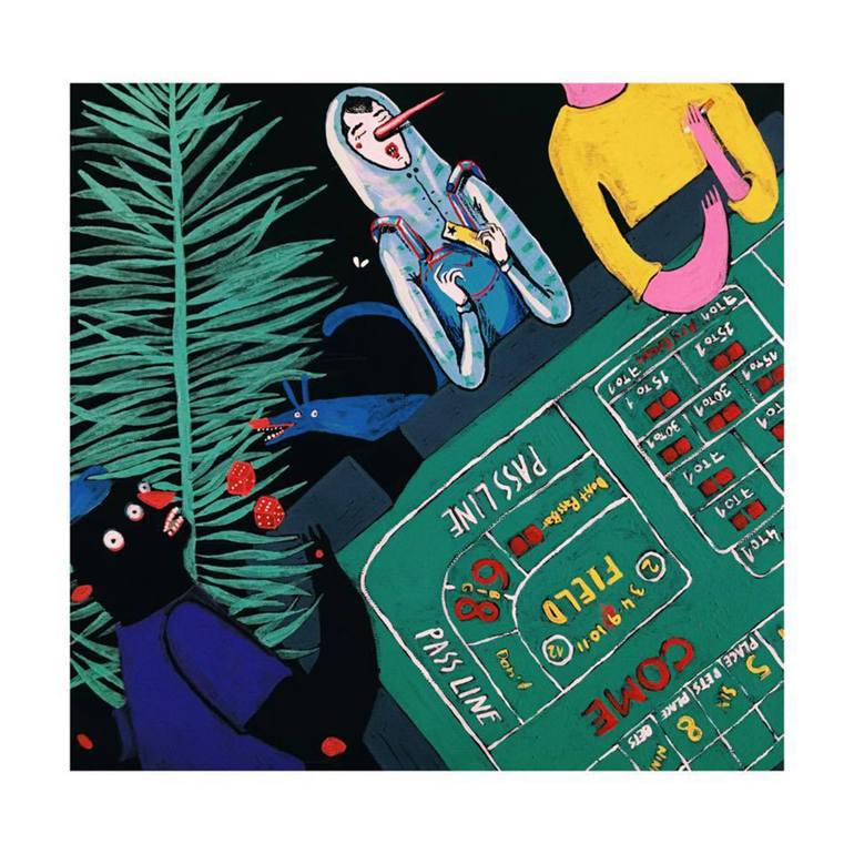 Original Illustration Humor Painting by Viktoria Georgieva Mouse