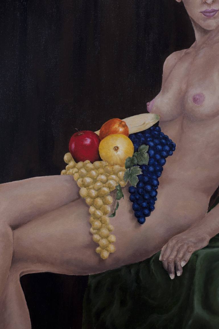 Original Fine Art Nude Painting by Zelko Nedic