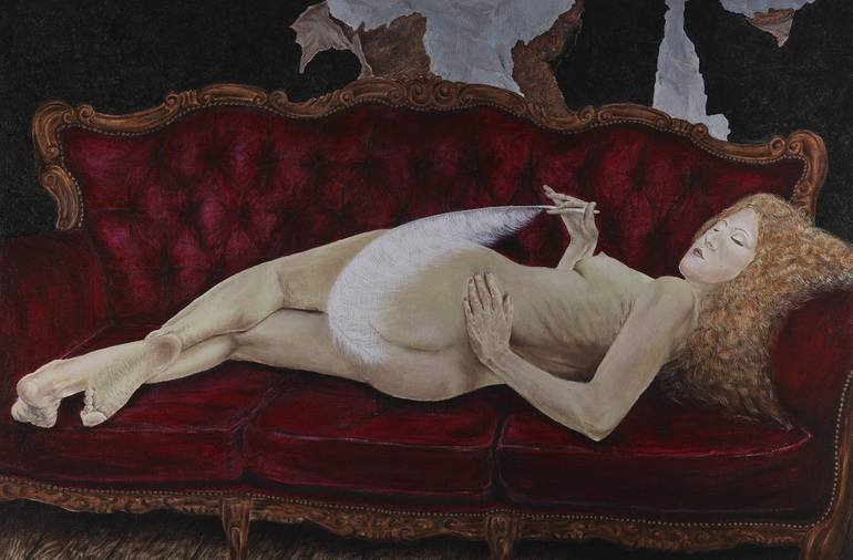 Original Conceptual Erotic Painting by Zelko Nedic