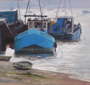 Print of Figurative Boat Paintings by Paul Alcock