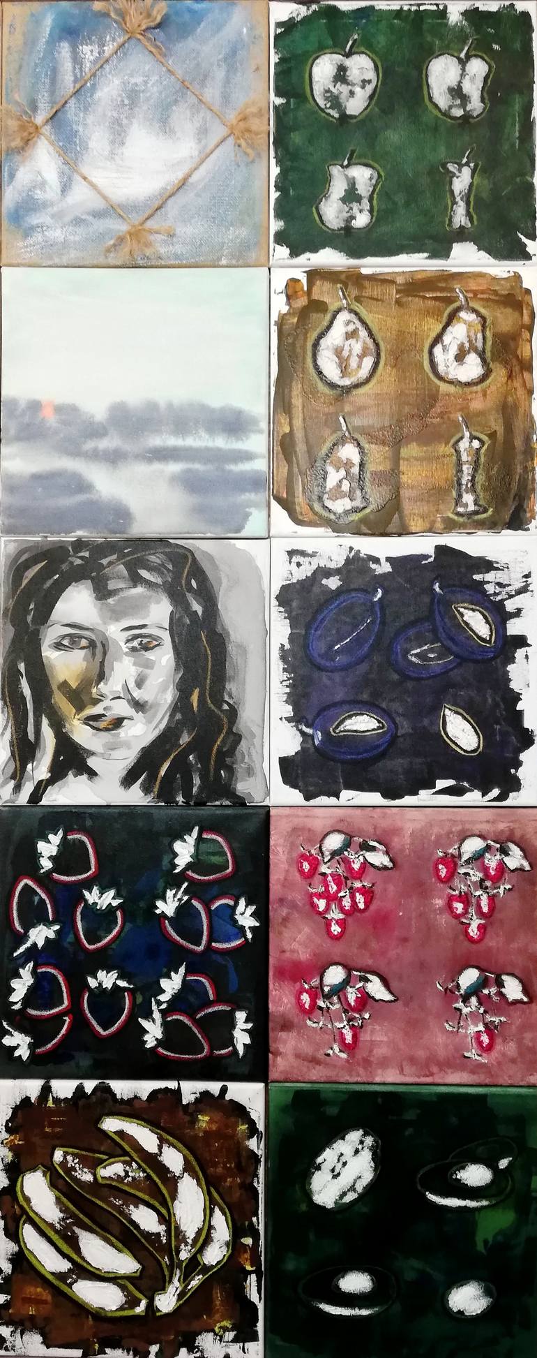 Original Expressionism Still Life Painting by NatāLija Stepanova