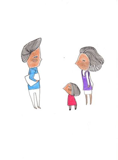 Print of Family Drawings by eun young kim