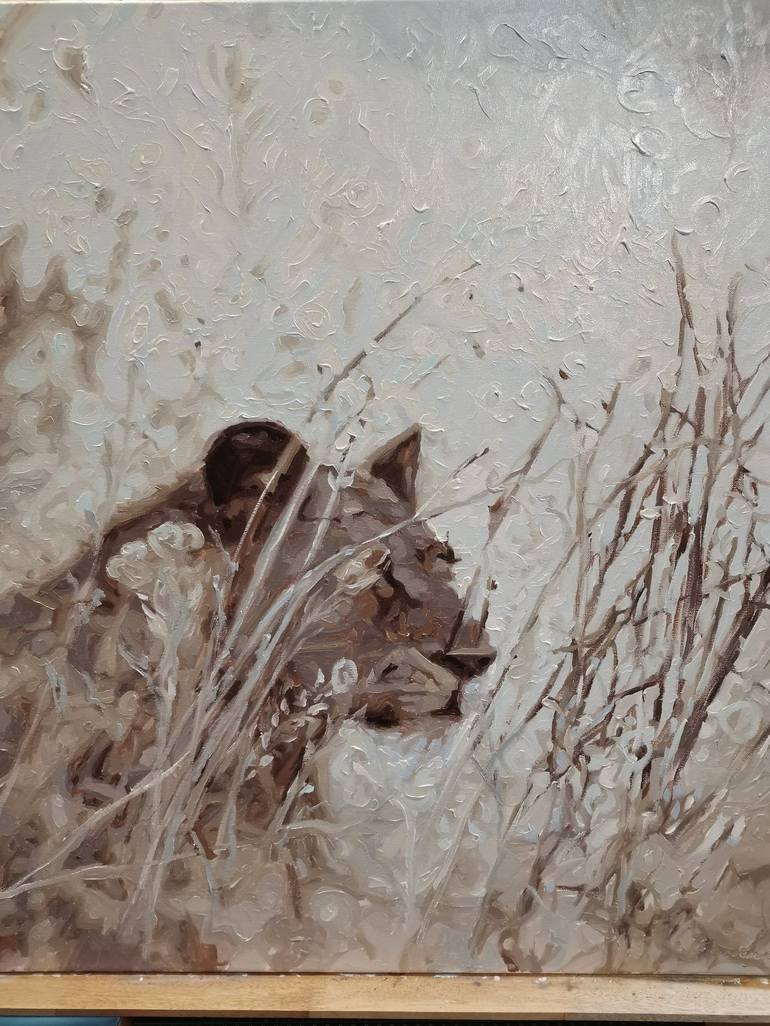 Original Impressionism Animal Painting by Inanda Page