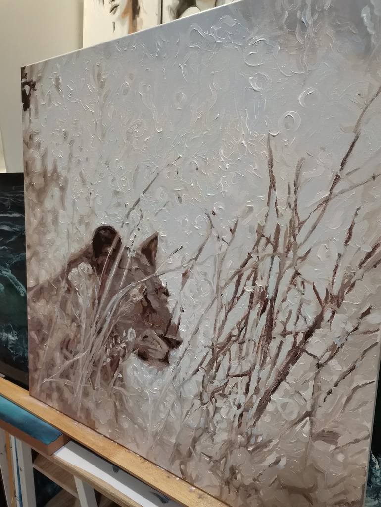 Original Impressionism Animal Painting by Inanda Page