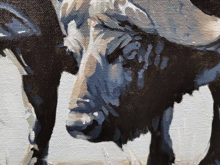 Original Painterly Abstraction Animal Painting by Inanda Page