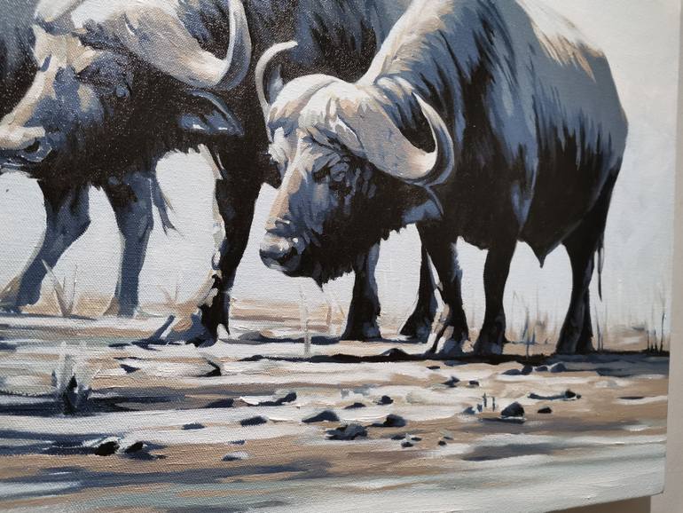 Original Painterly Abstraction Animal Painting by Inanda Page