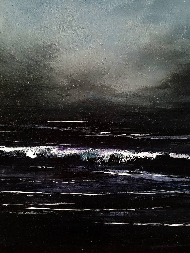 Original Expressionism Seascape Painting by Inanda Page