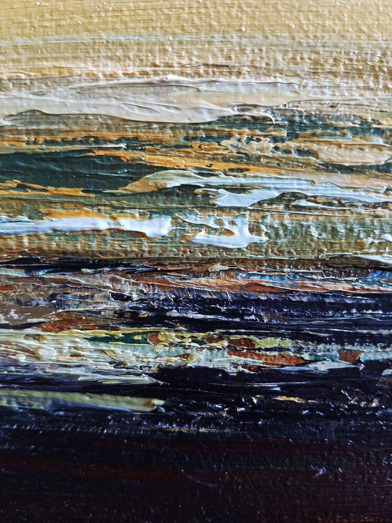 Original Abstract Expressionism Seascape Painting by Inanda Page