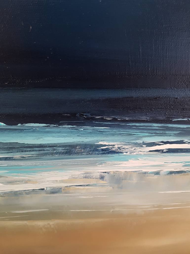 Original Expressionism Beach Painting by Inanda Page