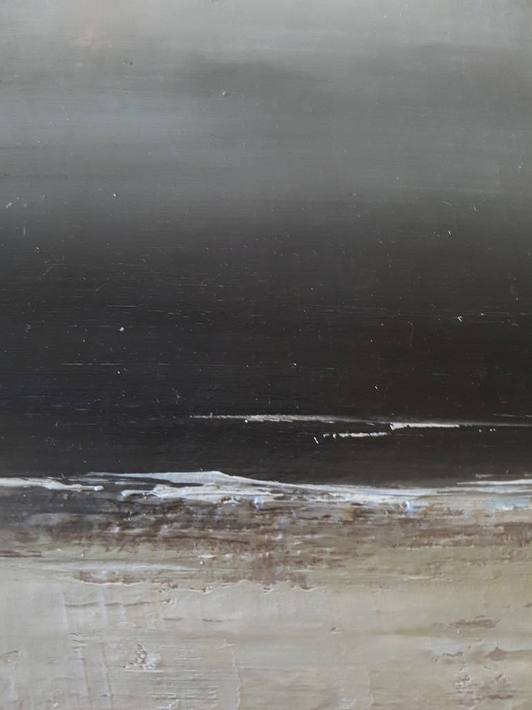 Original Abstract Expressionism Beach Painting by Inanda Page