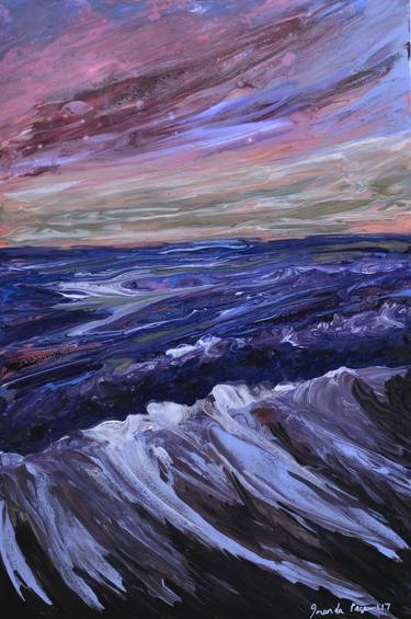 Original Expressionism Seascape Paintings by Inanda Page