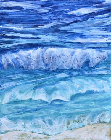 Print of Seascape Paintings by Inanda Page
