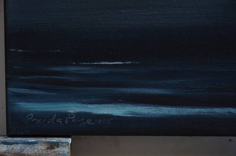Original Abstract Seascape Painting by Inanda Page