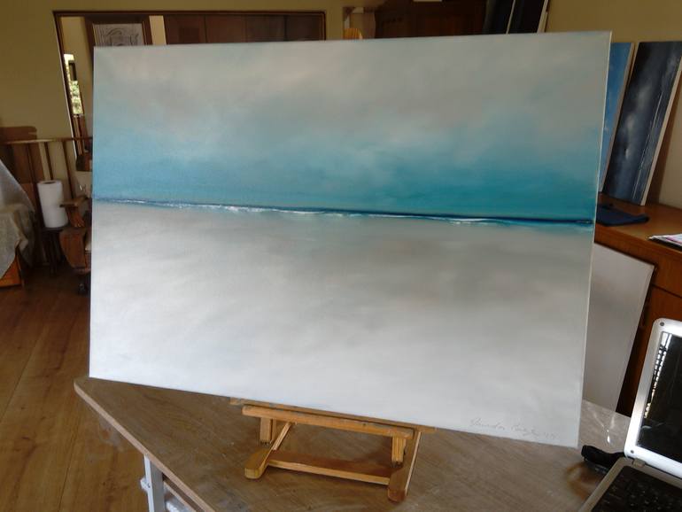 Original Minimalism Beach Painting by Inanda Page