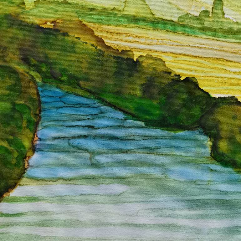Original Impressionism Landscape Painting by Inanda Page