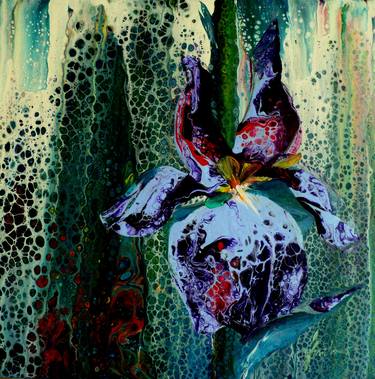 Print of Abstract Expressionism Floral Paintings by GRADEANU NELU