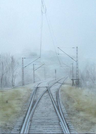 Original Realism Landscape Drawings by Matthias Kreher