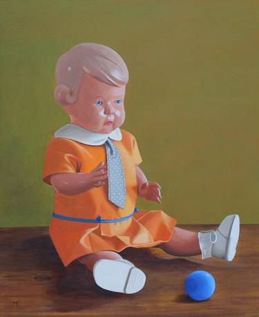 Original Figurative Kids Paintings by Matthias Kreher