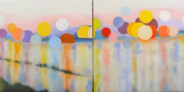 Original Abstract Beach Paintings by Paige Dasol Kim