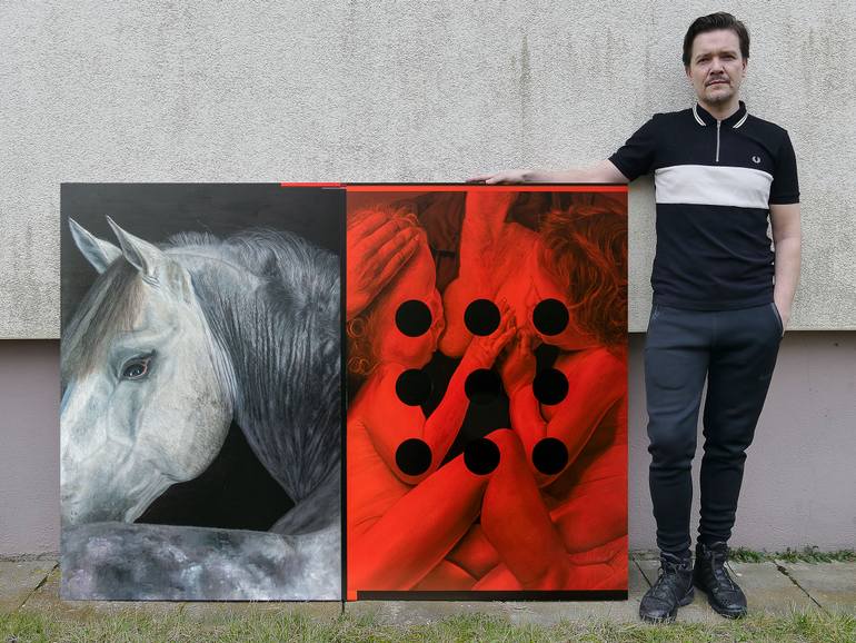Original Conceptual Animal Painting by Patryk Kuleta ᵗʳʸⁿᶦᵈᵃᵈᵃ ᴾᴷ