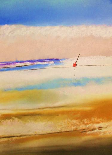 Original Abstract Beach Painting by Tracy Butler