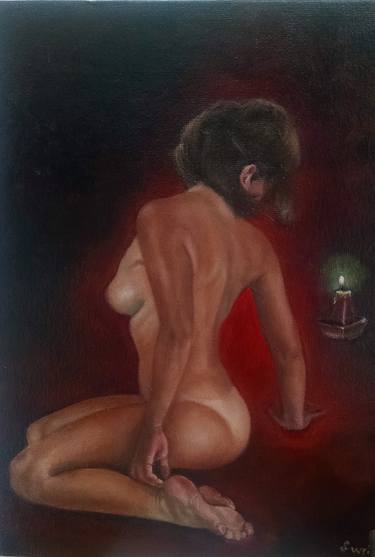 Print of Fine Art Nude Paintings by Sandra Wright