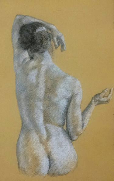 Print of Figurative Nude Drawings by Sandra Wright