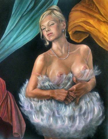 Original Fine Art Nude Paintings by Sandra Wright