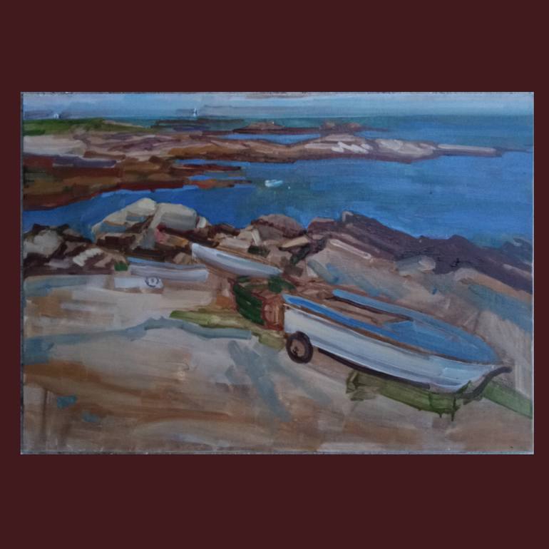Original Fauvism Landscape Painting by Charlotte Lemaigre Dubreuil