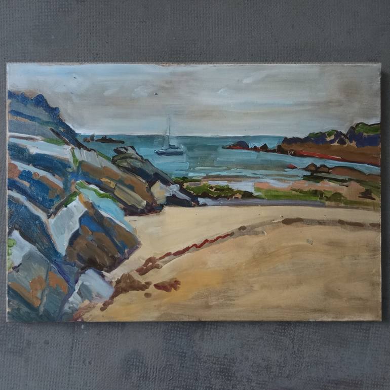 Original Fauvism Landscape Painting by Charlotte Lemaigre Dubreuil