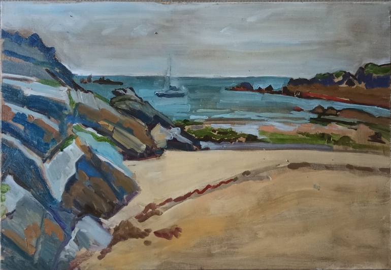 Original Fauvism Landscape Painting by Charlotte Lemaigre Dubreuil