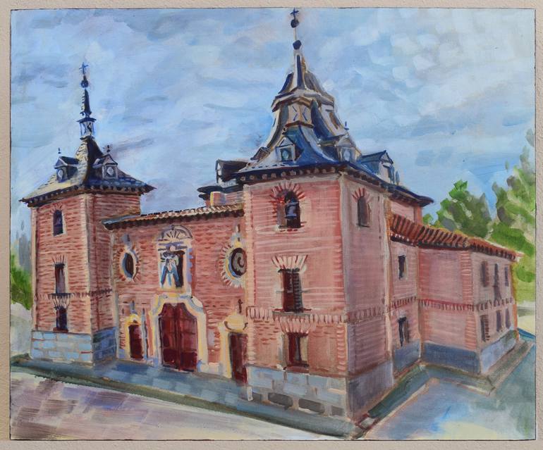 Original Fauvism Architecture Painting by Charlotte Lemaigre Dubreuil