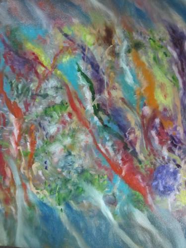 Original Abstract Expressionism Abstract Paintings by M R Sugumaran Nair