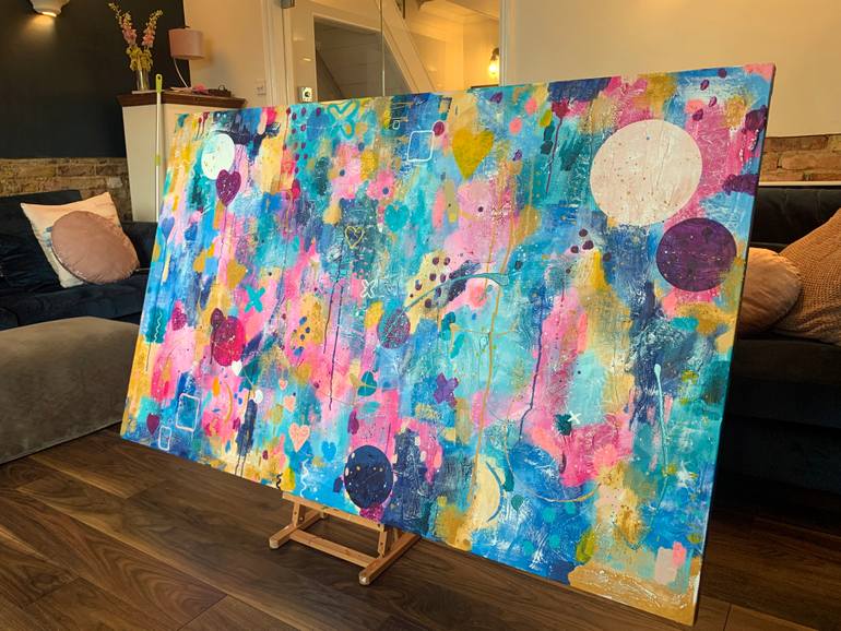 Original Abstract Painting by Samuel Deacon