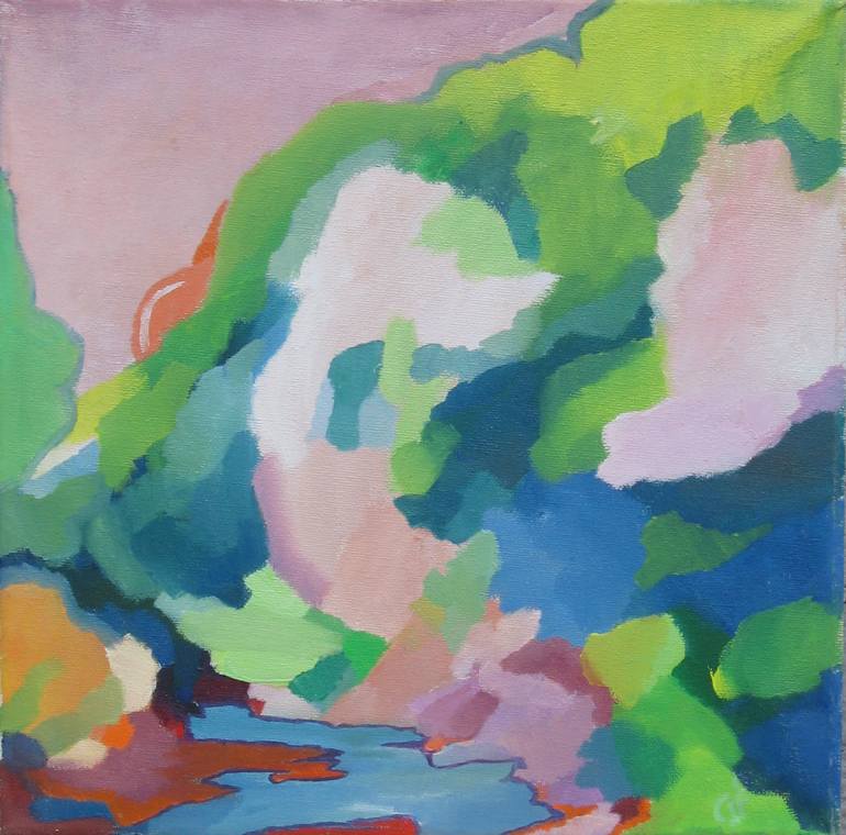 Print of Impressionism Landscape Paintings by Eva Csontos