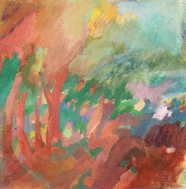 Original Abstract Expressionism Landscape Paintings by Eva Csontos