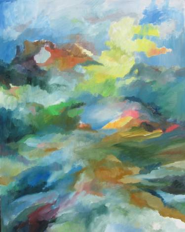 Print of Impressionism Landscape Paintings by Eva Csontos