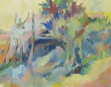 Original Impressionism Landscape Paintings by Eva Csontos