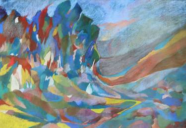 Print of Abstract Expressionism Landscape Drawings by Eva Csontos