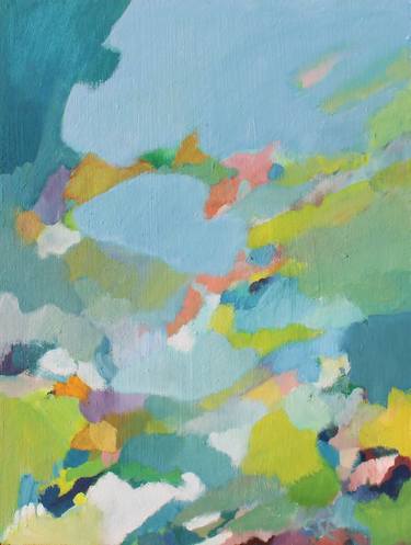 Print of Abstract Expressionism Landscape Paintings by Eva Csontos